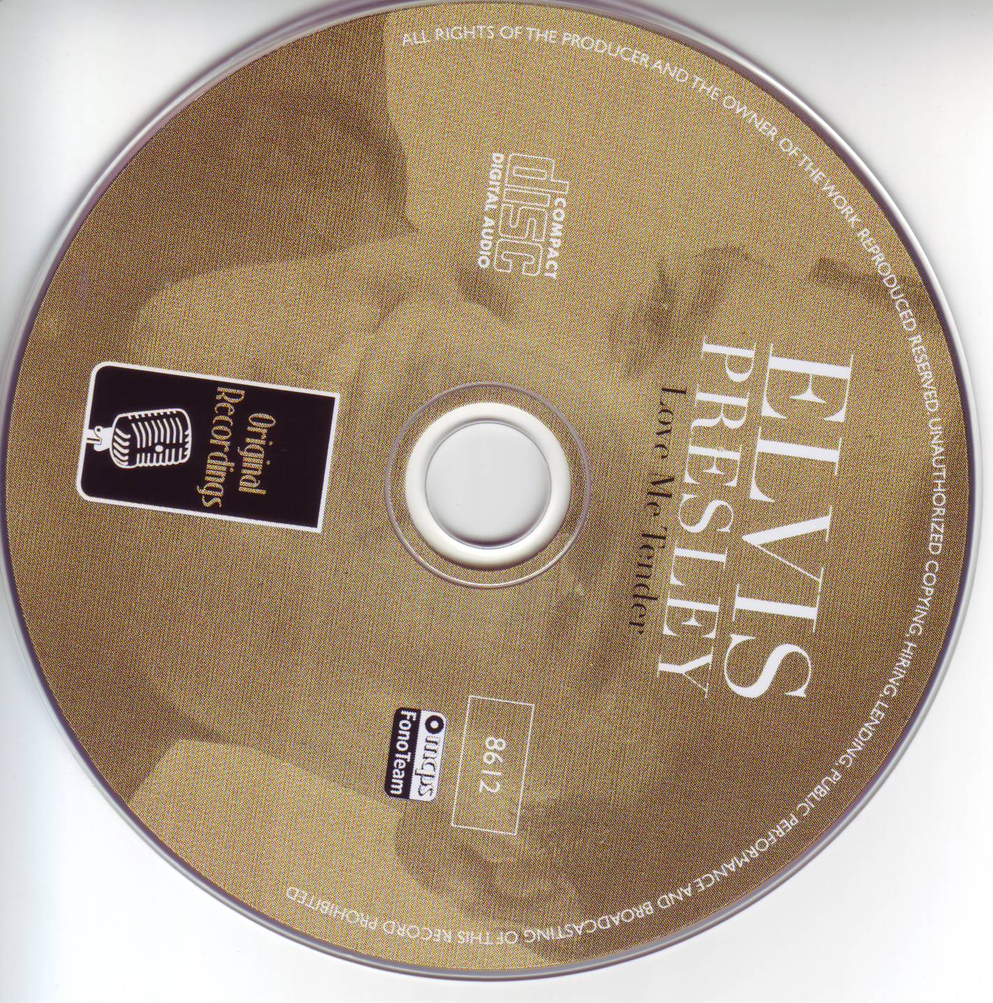 Elvis Presley  Early Years Cd 1  Love Me Tender : CD